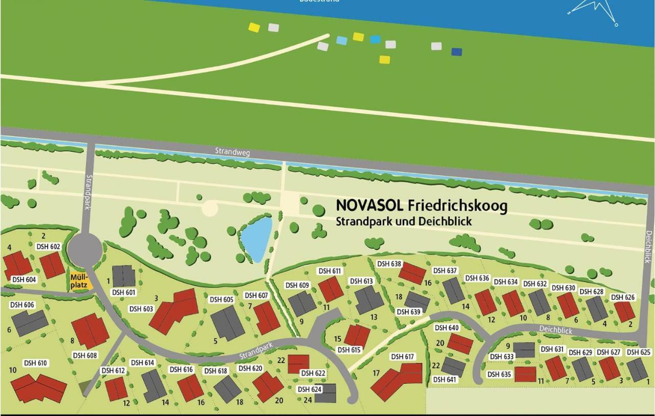 Friedrichskoog-Deichblick 9 Villa Buitenkant foto